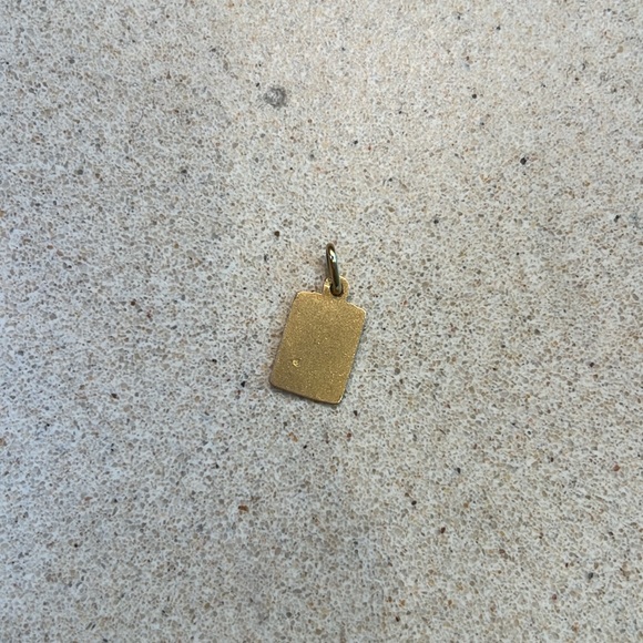 18 carats Gold Rectangular Pendant - Picture 7 of 8
